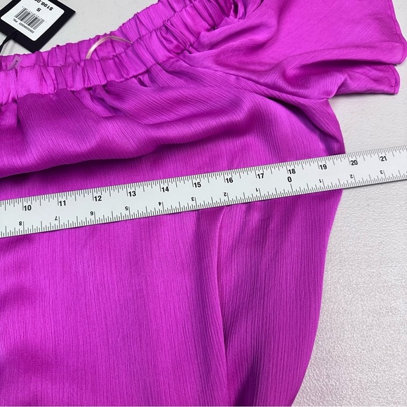 Trina Turk Women’s Elegant Purple Off-Shoulder Dress Size S - Picture 8 of 9